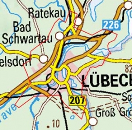 Abgrenzung der Landschaft "Lübeck" (116)