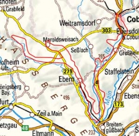 Abgrenzung der Landschaft "Itz-Baunach-Aue" (11701) Abgrenzung der Landschaft "Itz-Baunach-Aue" (11701)