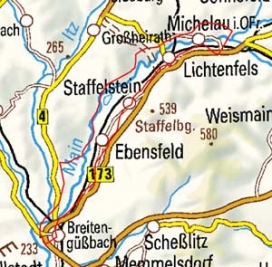 Abgrenzung der Landschaft "Maintal zwischen Lichtenfels und Bamberg" (11702) Abgrenzung der Landschaft "Maintal zwischen Lichtenfels und Bamberg" (11702)