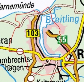 Abgrenzung der Landschaft "Rostock" (119) Abgrenzung der Landschaft "Rostock" (119)