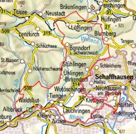 Abgrenzung der Landschaft "Alb-Wutach-Gebiet" (12000) Abgrenzung der Landschaft "Alb-Wutach-Gebiet" (12000)