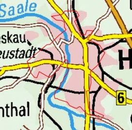 Abgrenzung der Landschaft "Halle" (121) Abgrenzung der Landschaft "Halle" (121)