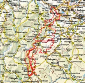 Abgrenzung der Landschaft "Östliche Obere Gäue (Korngäu)" (12202)