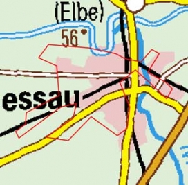 Abgrenzung der Landschaft "Dessau" (124) Abgrenzung der Landschaft "Dessau" (124)