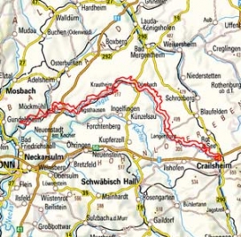 Abgrenzung der Landschaft "Jagsttal" (12603)
