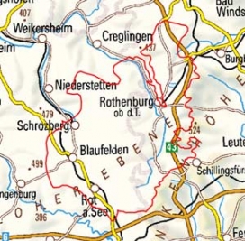 Abgrenzung der Landschaft "Östliche Hohenloher-Haller Ebene" (12701) Abgrenzung der Landschaft "Östliche Hohenloher-Haller Ebene" (12701)