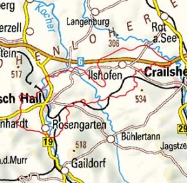 Abgrenzung der Landschaft "Mittlere Hohenloher-Haller Ebene" (12703)