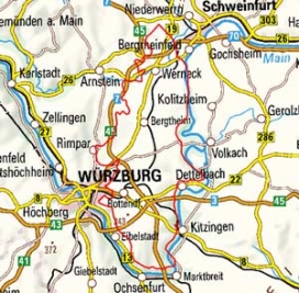 Abgrenzung der Landschaft "Gäuplatten im Maindreieck" (13400) Abgrenzung der Landschaft "Gäuplatten im Maindreieck" (13400)