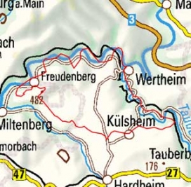 Abgrenzung der Landschaft "Wertheimer Hochfläche" (14102) Abgrenzung der Landschaft "Wertheimer Hochfläche" (14102)