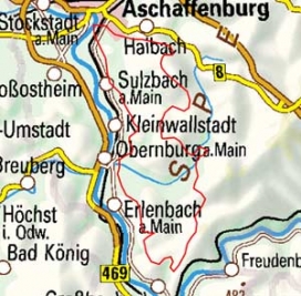 Abgrenzung der Landschaft "Westliche Spessarthochstufe" (14103) Abgrenzung der Landschaft "Westliche Spessarthochstufe" (14103)
