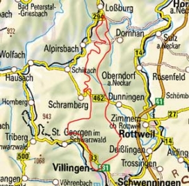 Abgrenzung der Landschaft "Randplatten des Mittleren Schwarzwaldes und Königsfelder Randhöhen" (15302) Abgrenzung der Landschaft "Randplatten des Mittleren Schwarzwaldes und Königsfelder Randhöhen" (15302)