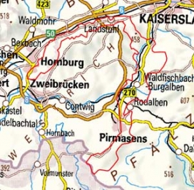 Abgrenzung der Landschaft "Östlicher Westrichrand und Sickinger Stufe" (18002)