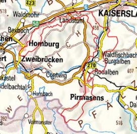 Abgrenzung der Landschaft "Östlicher Westrichrand und Sickinger Stufe" (18002) Abgrenzung der Landschaft "Östlicher Westrichrand und Sickinger Stufe" (18002)