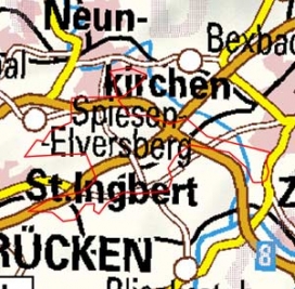 Abgrenzung der Landschaft "St. Ingberter Senke" (19103)