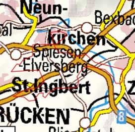 Abgrenzung der Landschaft "St. Ingberter Senke" (19103) Abgrenzung der Landschaft "St. Ingberter Senke" (19103)
