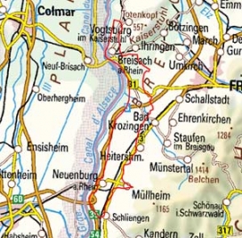Abgrenzung der Landschaft "Markgräfler Rheinebene" (20001)