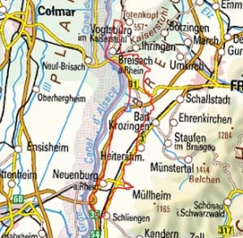 Abgrenzung der Landschaft "Markgräfler Rheinebene" (20001) Abgrenzung der Landschaft "Markgräfler Rheinebene" (20001)