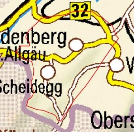 Abgrenzung der Landschaft "Pfänder" (2001) Abgrenzung der Landschaft "Pfänder" (2001)