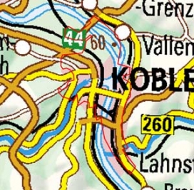 Abgrenzung der Landschaft "Koblenz" (201)