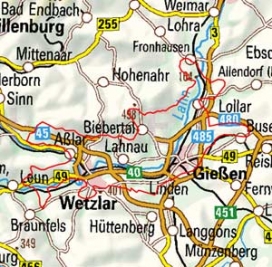 Abgrenzung der Landschaft "Giessen" (202)
