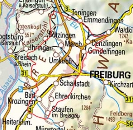 Abgrenzung der Landschaft "Freiburger Bucht" (20201) Abgrenzung der Landschaft "Freiburger Bucht" (20201)