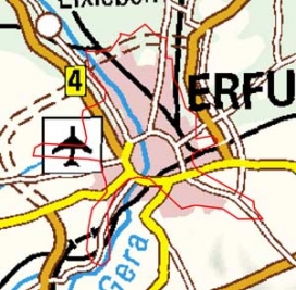 Abgrenzung der Landschaft "Erfurt" (210) Abgrenzung der Landschaft "Erfurt" (210)