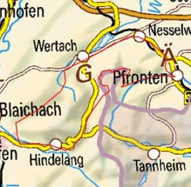 Abgrenzung der Landschaft "Vilser Gebirge" (2100) Abgrenzung der Landschaft "Vilser Gebirge" (2100)