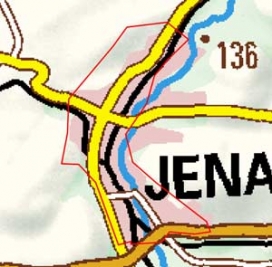 Abgrenzung der Landschaft "Jena" (211) Abgrenzung der Landschaft "Jena" (211)
