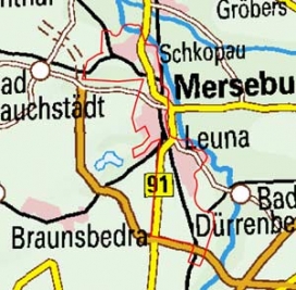Abgrenzung der Landschaft "Merseburg" (212) Abgrenzung der Landschaft "Merseburg" (212)