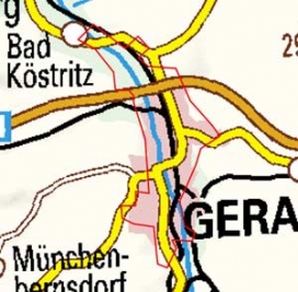Abgrenzung der Landschaft "Gera" (213) Abgrenzung der Landschaft "Gera" (213)