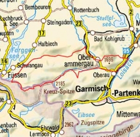 Abgrenzung der Landschaft "Klammspitzkamm und Ettaler Mandl" (2200)