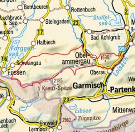 Abgrenzung der Landschaft "Klammspitzkamm und Ettaler Mandl" (2200) Abgrenzung der Landschaft "Klammspitzkamm und Ettaler Mandl" (2200)