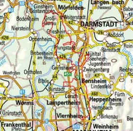 Abgrenzung der Landschaft "Neckarried Seeheimer Rinne und Einhäuser Rinne" (22501)
