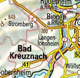 Abgrenzung der Landschaft "Unteres Nahehügelland" (22801) Abgrenzung der Landschaft "Unteres Nahehügelland" (22801)