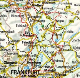 Abgrenzung der Landschaft "Wetterau" (23400) Abgrenzung der Landschaft "Wetterau" (23400)