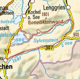 Abgrenzung der Landschaft "Walchensee und Jachenauer Vorberge" (2401)