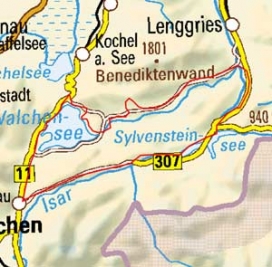 Abgrenzung der Landschaft "Walchensee und Jachenauer Vorberge" (2401) Abgrenzung der Landschaft "Walchensee und Jachenauer Vorberge" (2401)