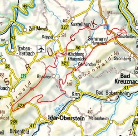 Abgrenzung der Landschaft "Simmerner Mulde" (24100) Abgrenzung der Landschaft "Simmerner Mulde" (24100)