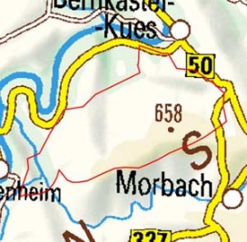 Abgrenzung der Landschaft "Haardtwald" (24502)