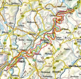 Abgrenzung der Landschaft "Moseltal (Schiefergebirgs-Moseltal)" (25000) Abgrenzung der Landschaft "Moseltal (Schiefergebirgs-Moseltal)" (25000)