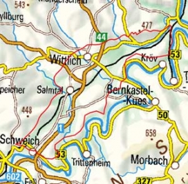 Abgrenzung der Landschaft "Wittlicher Senke" (25100) Abgrenzung der Landschaft "Wittlicher Senke" (25100)