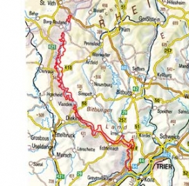 Abgrenzung der Landschaft "Sauertal und Ourtal" (26103) Abgrenzung der Landschaft "Sauertal und Ourtal" (26103)