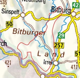 Abgrenzung der Landschaft "Ferschweiler Plateau" (26201)