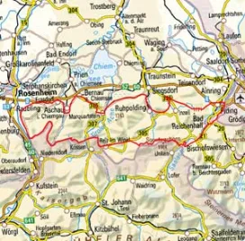 Abgrenzung der Landschaft "Chiemgauer Alpen" (2700)