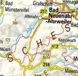 Abgrenzung der Landschaft "Südliche Ahreifel" (27201) Abgrenzung der Landschaft "Südliche Ahreifel" (27201)