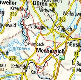 Abgrenzung der Landschaft "Wollersheimer Stufenländchen Vlattener Hügelland" (27501) Abgrenzung der Landschaft "Wollersheimer Stufenländchen Vlattener Hügelland" (27501)