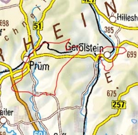 Abgrenzung der Landschaft "Südliche Kalkeifel" (27603) Abgrenzung der Landschaft "Südliche Kalkeifel" (27603)