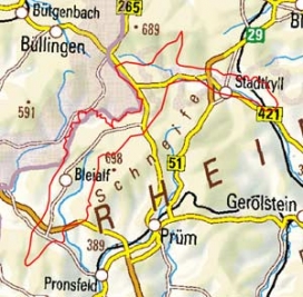 Abgrenzung der Landschaft "Nördliches Schneifelvorland und Oberes Kylltal" (28102) Abgrenzung der Landschaft "Nördliches Schneifelvorland und Oberes Kylltal" (28102)