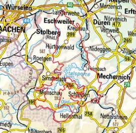 Abgrenzung der Landschaft "Nördliche Rureifel" (28201) Abgrenzung der Landschaft "Nördliche Rureifel" (28201)