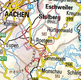 Abgrenzung der Landschaft "Hohes Venn" (28301) Abgrenzung der Landschaft "Hohes Venn" (28301)